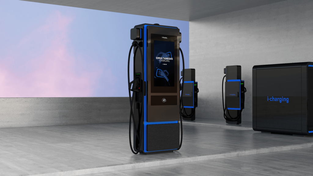 blueberry CLUSTER, up to 4 EVs charging simultaneously